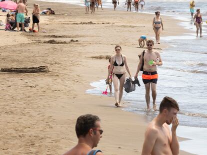 Playa de Maspalomas, al sur de la isla de Gran Canaria, el pasado 2 de septiembre.