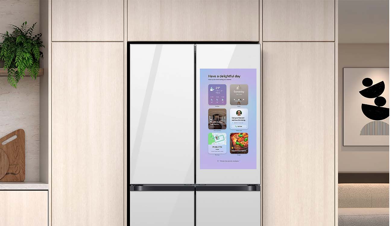 One UI de Samsung en un frigorífico