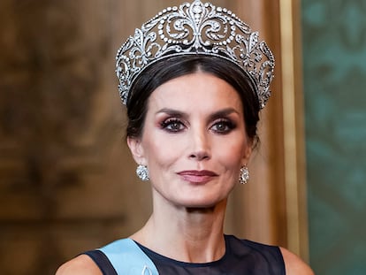 El vestido de H&M de la reina Letizia en su visita oficial a Suecia