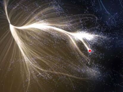 Laniakea, la regi&oacute;n del vecindario de la Tierra, 100.000 billones de soles