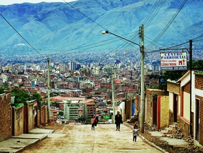 Los cerros de Cochabamba (Bolivia).