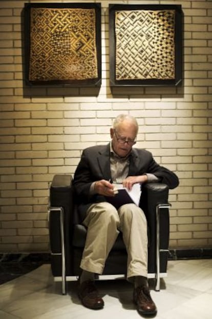 James Salter, en Barcelona en noviembre de 2007.