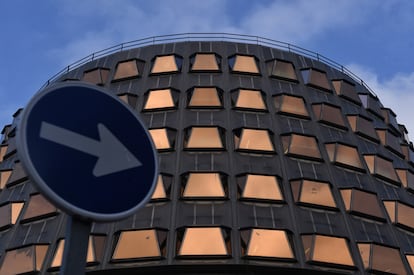 La fachada del Tribunal Constitucional, en Madrid.