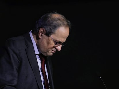 El expresidente catalán, Quim Torra, en una imagen de archivo.