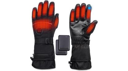 Estos guantes con calefacción en varias zonas equipan dos baterías de tamaño compacto.