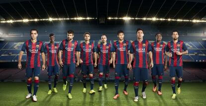 La nueva equipación del Barcelona.