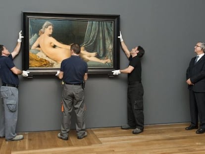 El cuadro 'La gran Odalisca', de Jean-August Dominique Ingres, en el Museo del Prado.