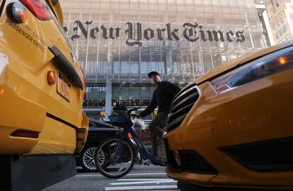 Fachada del diario 'The New York Times' en Nueva York (EE UU).