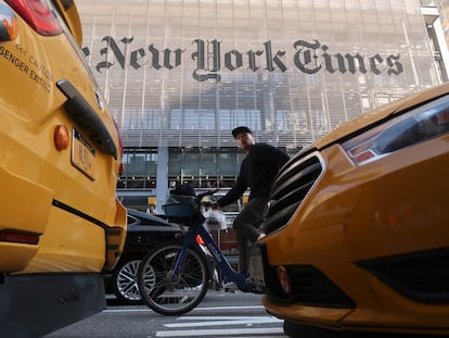 Fachada del diario 'The New York Times' en Nueva York (EE UU).