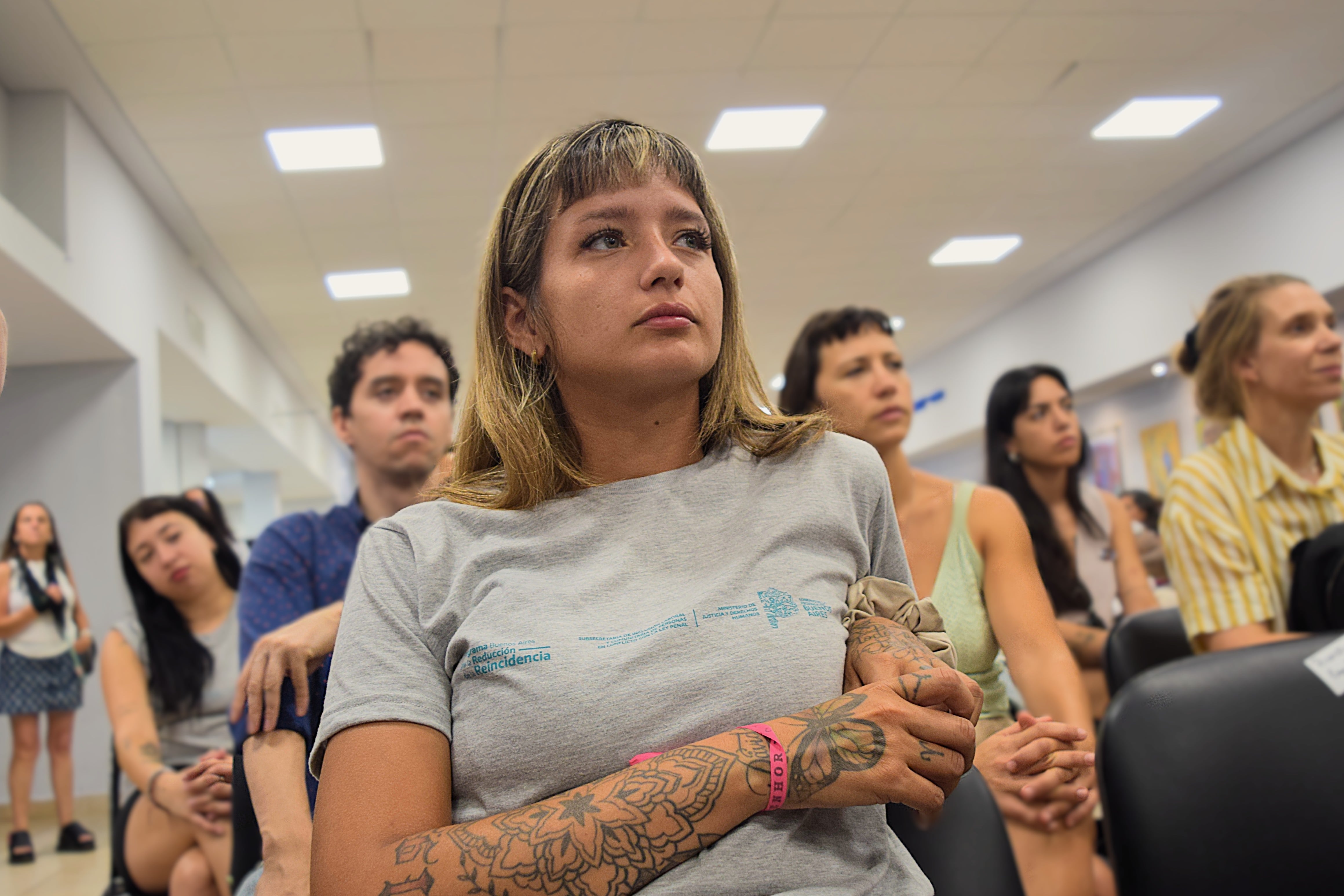 Rocio Malen Jara en un evento en la Universidad Nacional de La Plata, Argentina. 2026