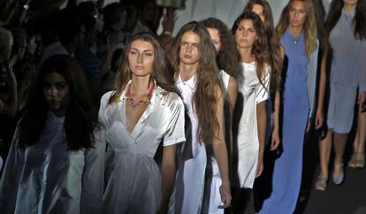 Un desfile de la Fashion Week de Valencia en 2012.