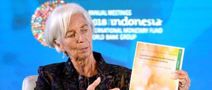 La directora gerente del FMI, Christine Lagarde.