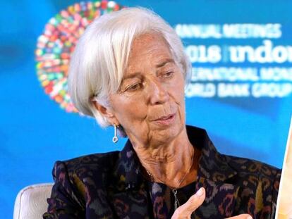 La directora gerente del FMI, Christine Lagarde.