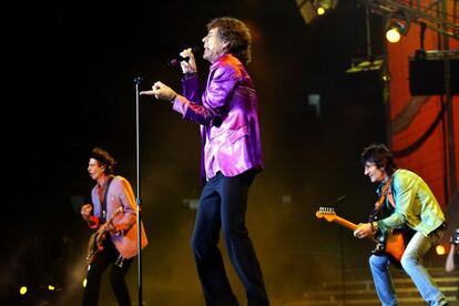 En el estadio de San Mamés de Bilbao, dentro de su gira mundial de 2003.