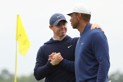 Rory McIlroy y Tiger, en Augusta.