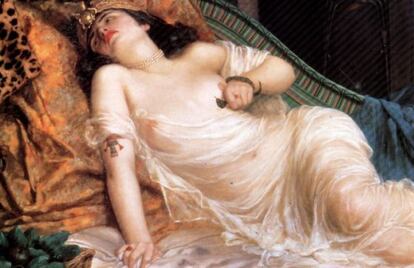 'La muerte de Cleopatra' (1892), de Reginald Arthur.