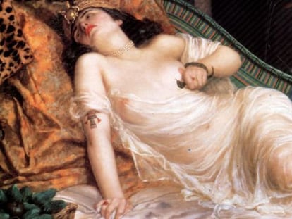 'La muerte de Cleopatra' (1892), de Reginald Arthur.