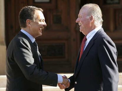 El Rey recibió a José Luis Rodríguez Zapatero en el palacio de Marivent