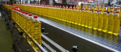 Instalaciones de una empresa dedicada al embotellado del aceite.