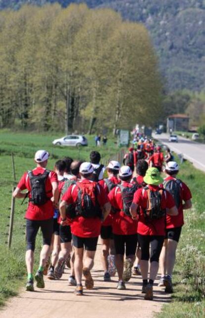 Participantes en la carrera solidaria.