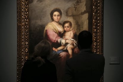 'La Virgen con el Niño' (1675), de la Galería Corsini Roma, puede verse en España por primera vez en la exposición 'Murillo IV Centenario".