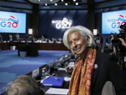 En la imagen, la directora del Fondo Monetario Internacional (FMI), Christine Lagarde. 