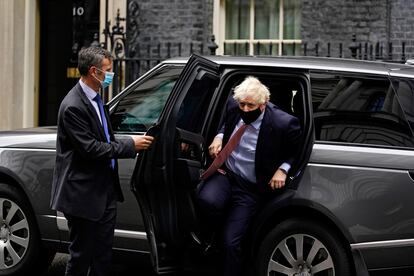 Boris Johnson regresa este martes a Downing Street después de dar su discurso en el congreso del Partido Conservador.