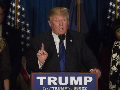 El candidato republicano Donald Trump.