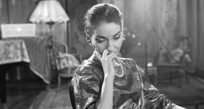 Maria Callas posa en diciembre de 1958.