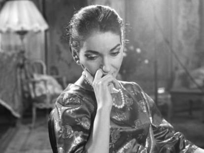 Maria Callas posa en diciembre de 1958.