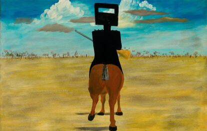 Sidney Nolan, &#039;Ned Kelly&#039;, 1946. 