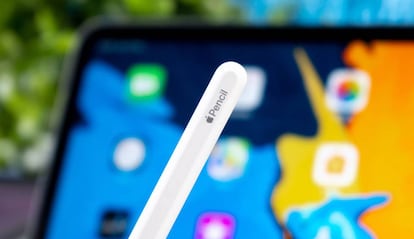 Apple Pencil con un iPad Pro.