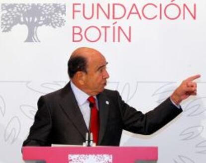 Emilio Bot&iacute;n, presidente de Banco Santander