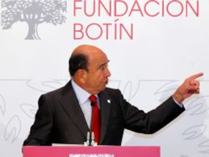 Emilio Bot&iacute;n, presidente de Banco Santander