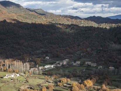 Vista de Nocito, pueblo perteneciente al municipio de Nueno, en la comarca de La Hoya (Huesca).