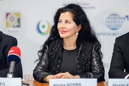 Marina Sechina, en una fotografía de archivo de un acto en la Federación Ecuestre Internacional.