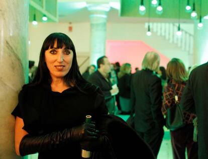 La actriz Rossy de Palma durante la fiesta de inauguración de ARCO 2012.