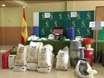 Casi mil kilos de explosivo incautado a ETA tras las últimas detenciones