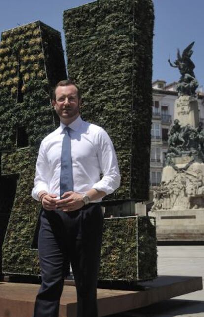 Javier Maroto, el pasado jueves en el centro de Vitoria.