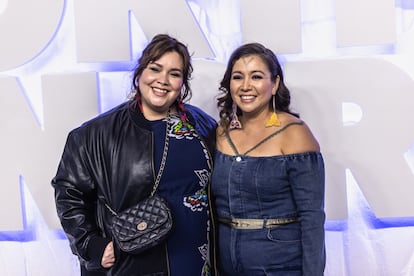 Stacey Aglok MacDonald y Alethea Arnaquq-Baril en el estreno de 'Al norte del norte', en febrero de este año en Toronto.