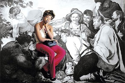 <b><i>Los borrachos,</b></i> de Velázquez, en versión de Pep Dardanyà.