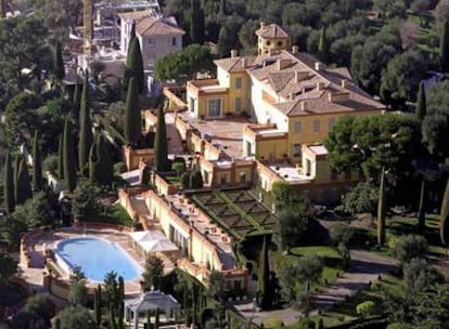 Vista aérea de Villa Leopolda, en la Riviera francesa.