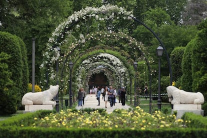 Jardines de Cecilio Rodríguez, en el parque del Retiro de Madrid.