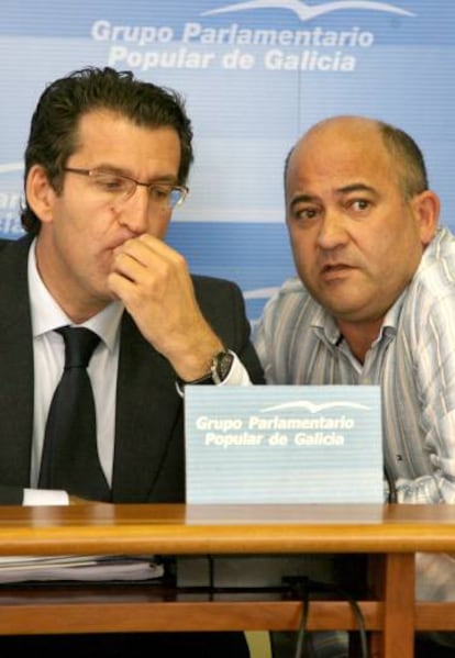 Feijóo y Santiso, en el Parlamento gallego en 2008.