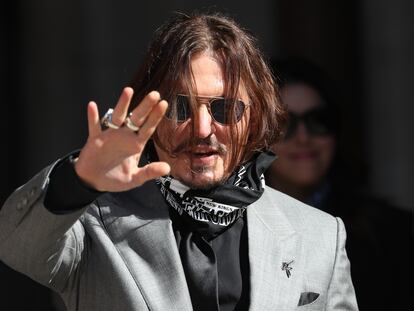 Johnny Depp, a su salida de la corte de Londres el pasado julio.