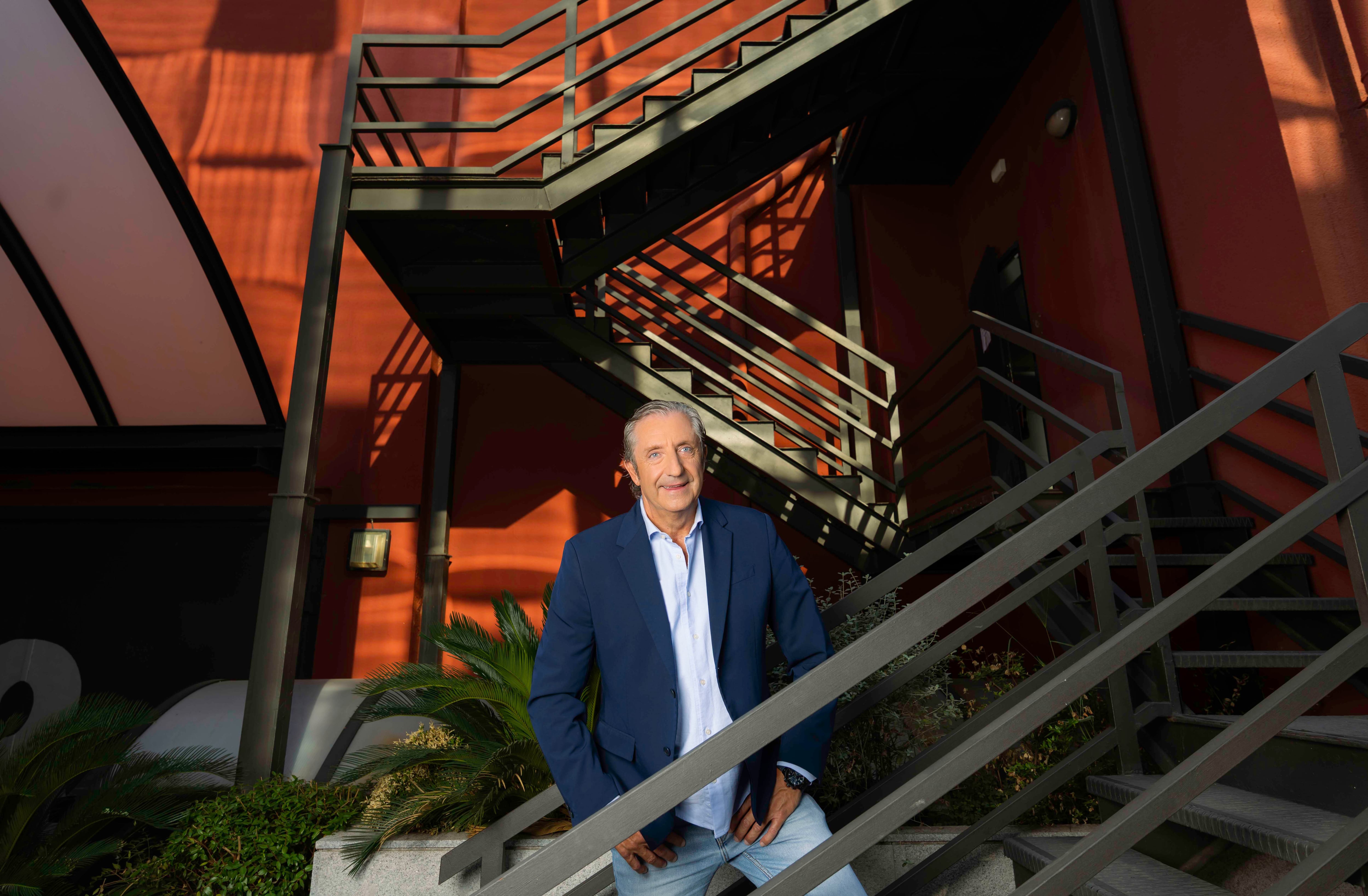 Josep Pedrerol, este jueves en las instalaciones de Mediaset. 