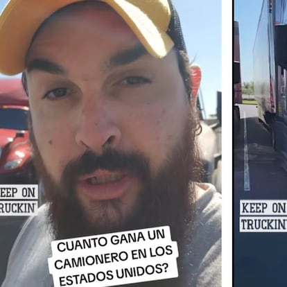 Un camionero español en Estados Unidos revela su salario y causa revuelo: el vídeo tiene más de un millón de visitas