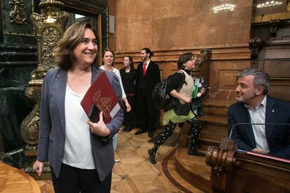 Ada Colau en el último pleno de la anterior legislatura.