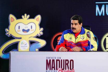 El presidente venezolano durante su programa "En contacto con Maduro"