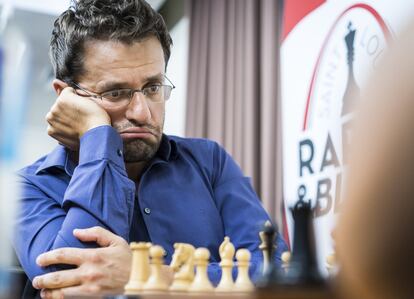 Levón Aronián, durante el torneo de San Luis (EEUU) de este año